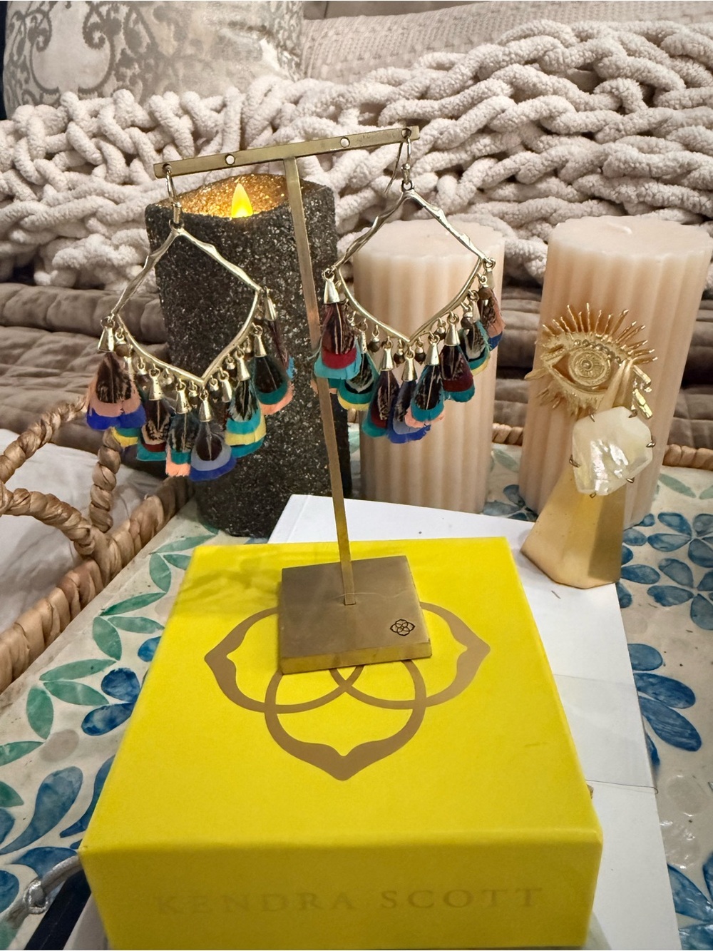 Kendra Scott Raven Drop Earrings - Picture 2 of 6